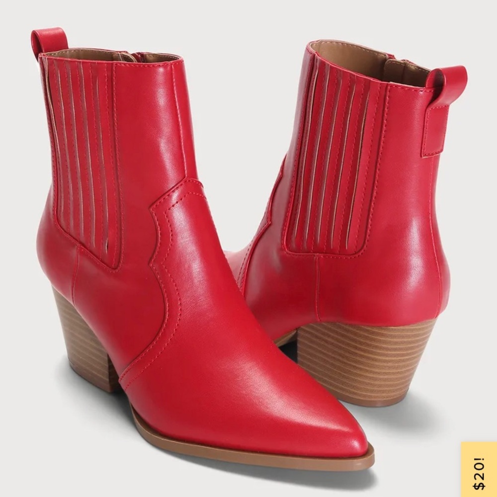 Never worn Red cowboy boots